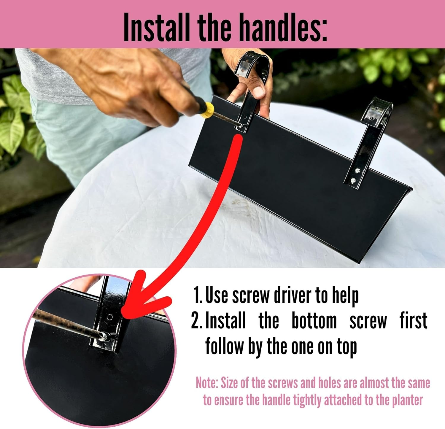 Lalagreen Rail Planters (6 Pack, 14 Inch) Black Metal Rectangle Strawberry Window Boxes Outdoor Balcony Deck Railing Fence Hanging Flower Herb Pot with Detachable Hook Patio Porch Farmhouse Minimalist image number 1