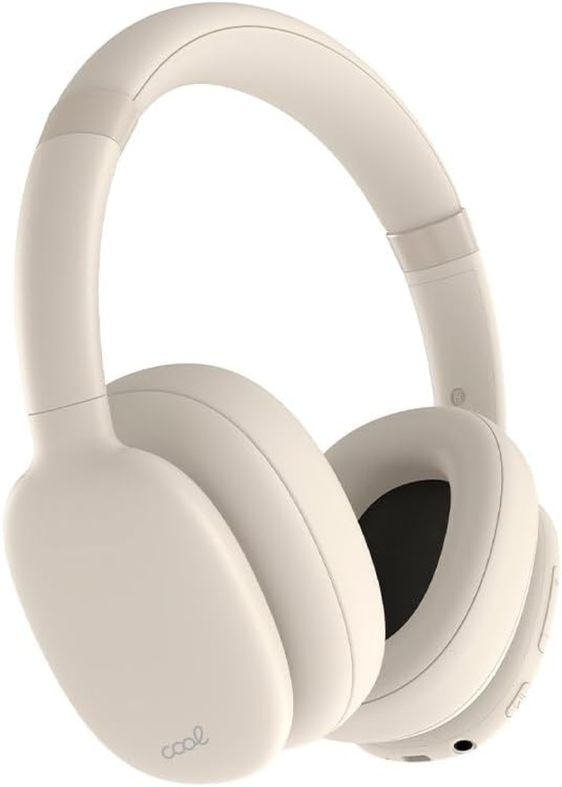 Cool Bluetooth Stereo Headphones Scooter Beige