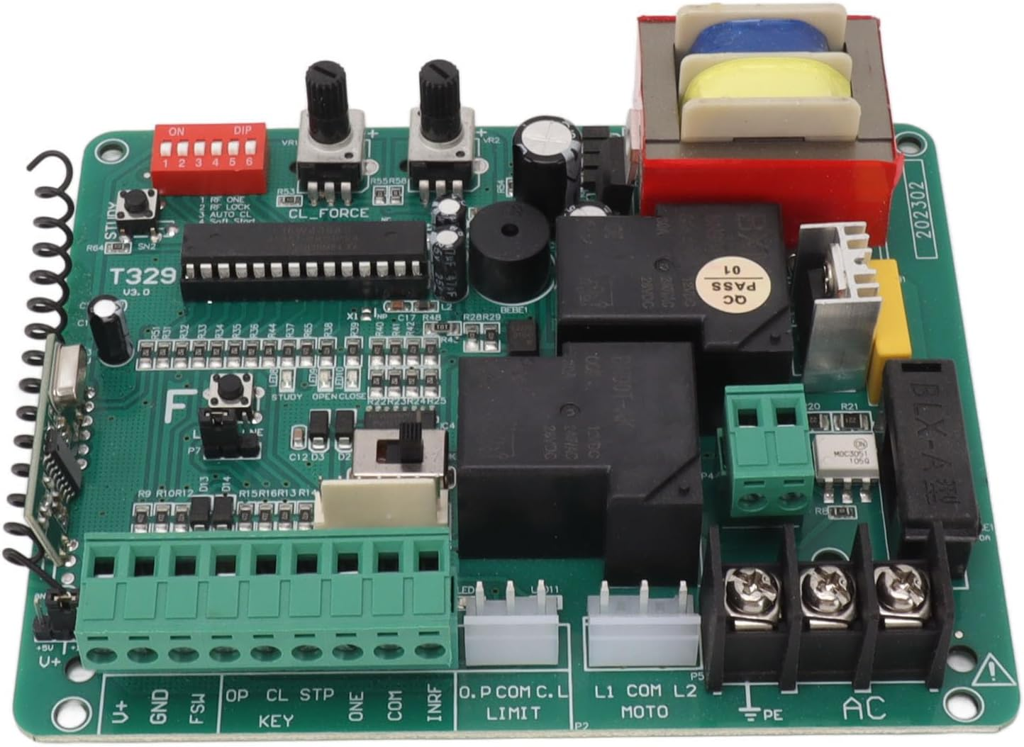 Control Board for Sliding Gate Motor, Remote Control Electric Door Motor Circuit Board with LED Indication, Door Opener PCB Circuit Control Board for Electric Automatic Gate image number 6