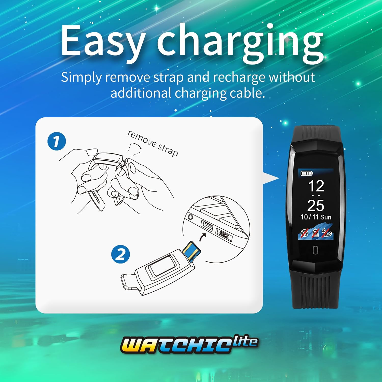 Brook Pocket Auto Catch Watchic Lite - Auto Catcher, IPX7 Waterproof, 0.96" Color Display, Pocket Mon GO Accessory image number 2