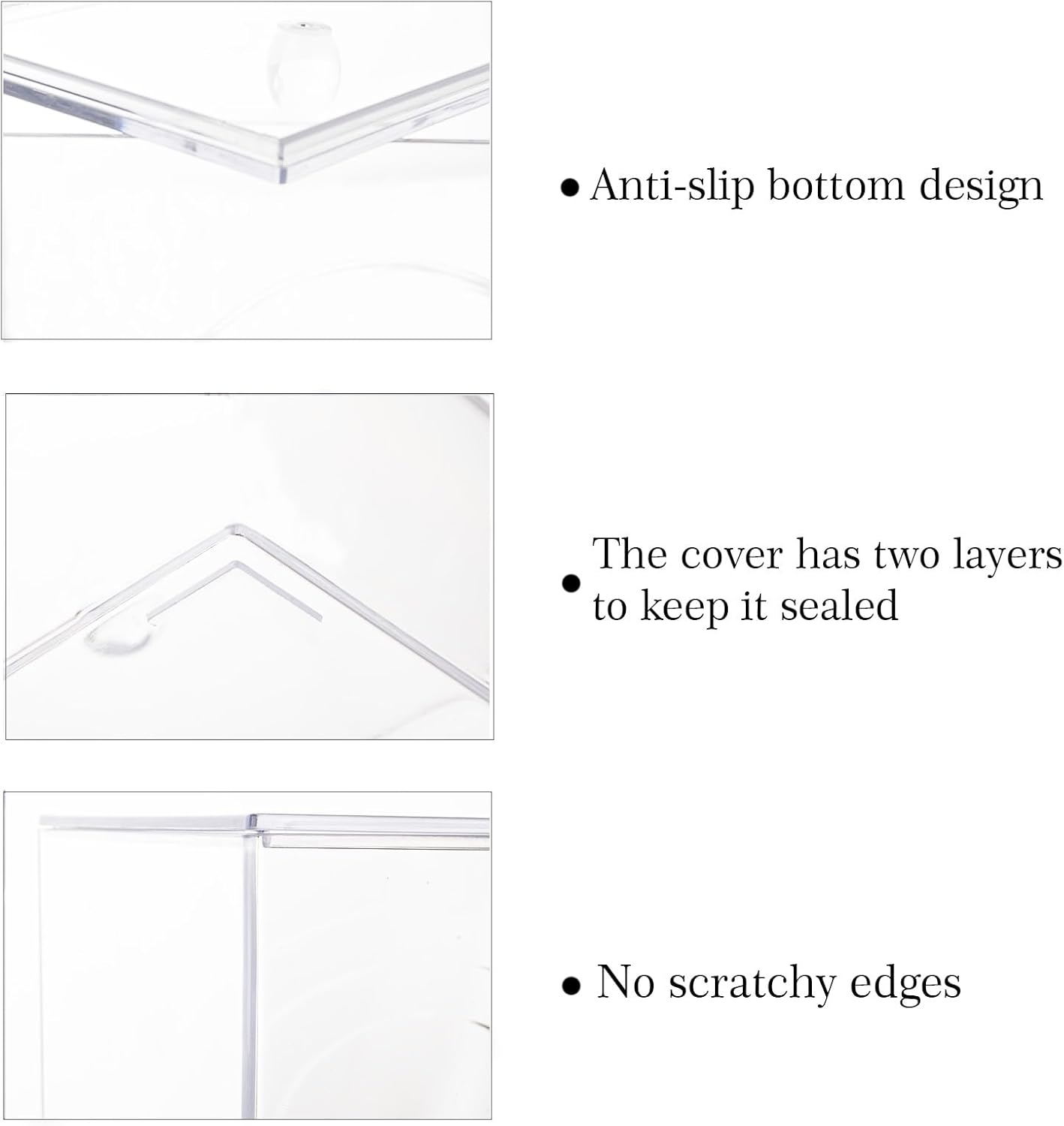 Zoocatia Farmhouse Laundry Dryer Sheet Holder Clear Detergent Pods Container Dryer Balls Dispenser with Lid, Organization and Storage Box for Laundry Room, Bedroom, Desk, (WEN451-1) image number 2