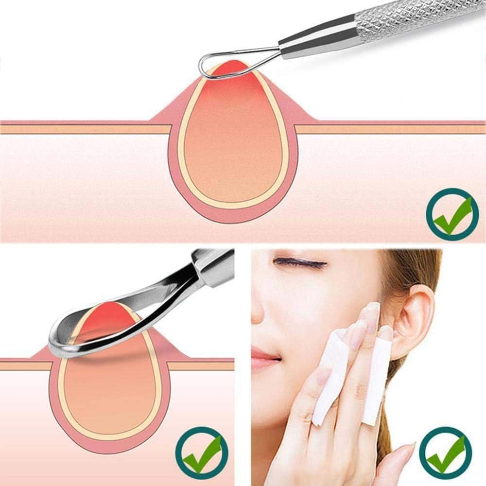 9-Piece Blackhead Remover Tool Kit, Professional Pimple Extractor Comedone with Leather Case - Stainless Steel Blemish Acne Removal Tools for Face, Safe on Sensitive & Oily Skin image number 1