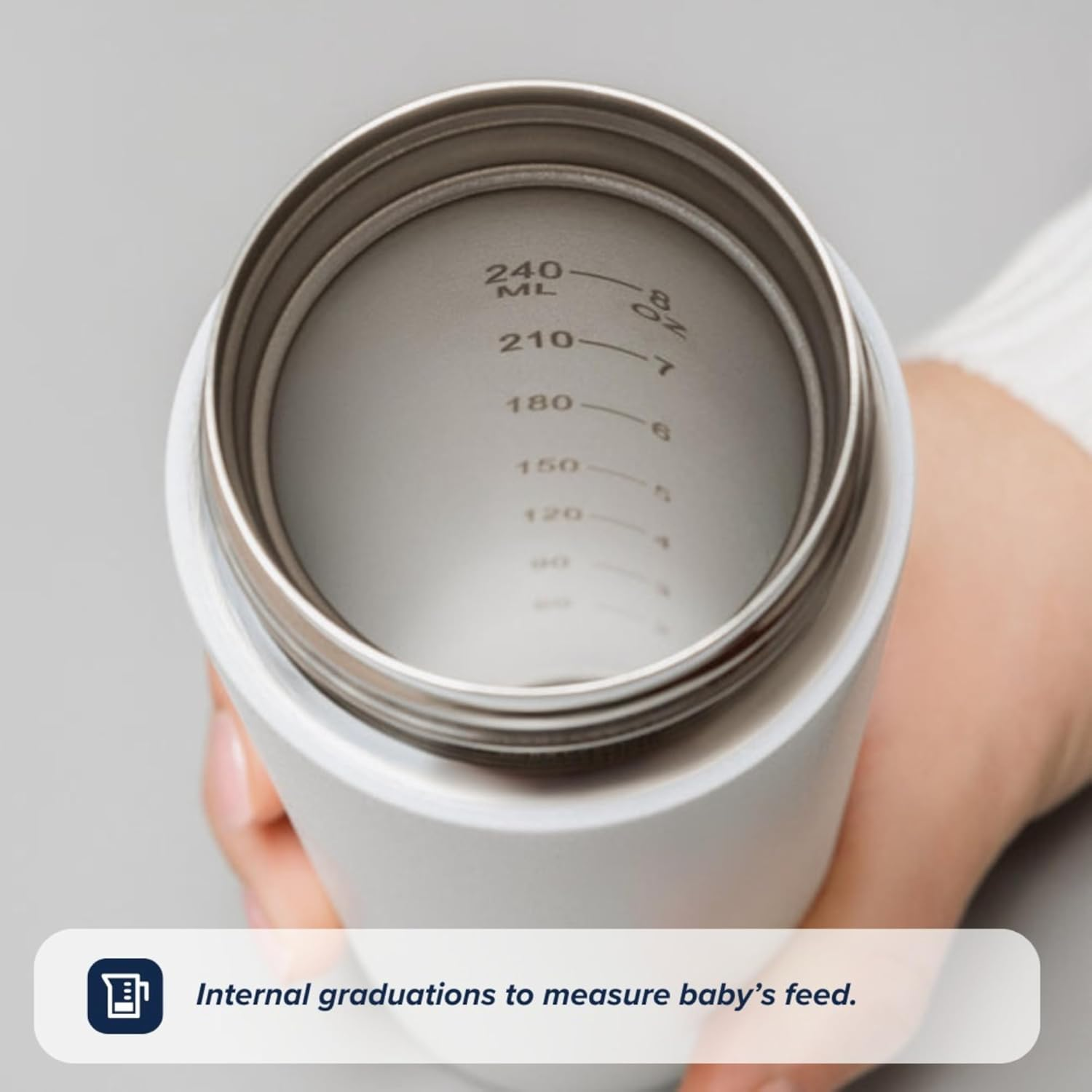 Nuby Rapidcool Portable Baby Bottle Cooler Twin Pack - Prepare Formula in 2 Minutes - Travel Formula Kit with Digital Thermometer Lids, Flask & Dispensers - for Newborns & Infants image number 2