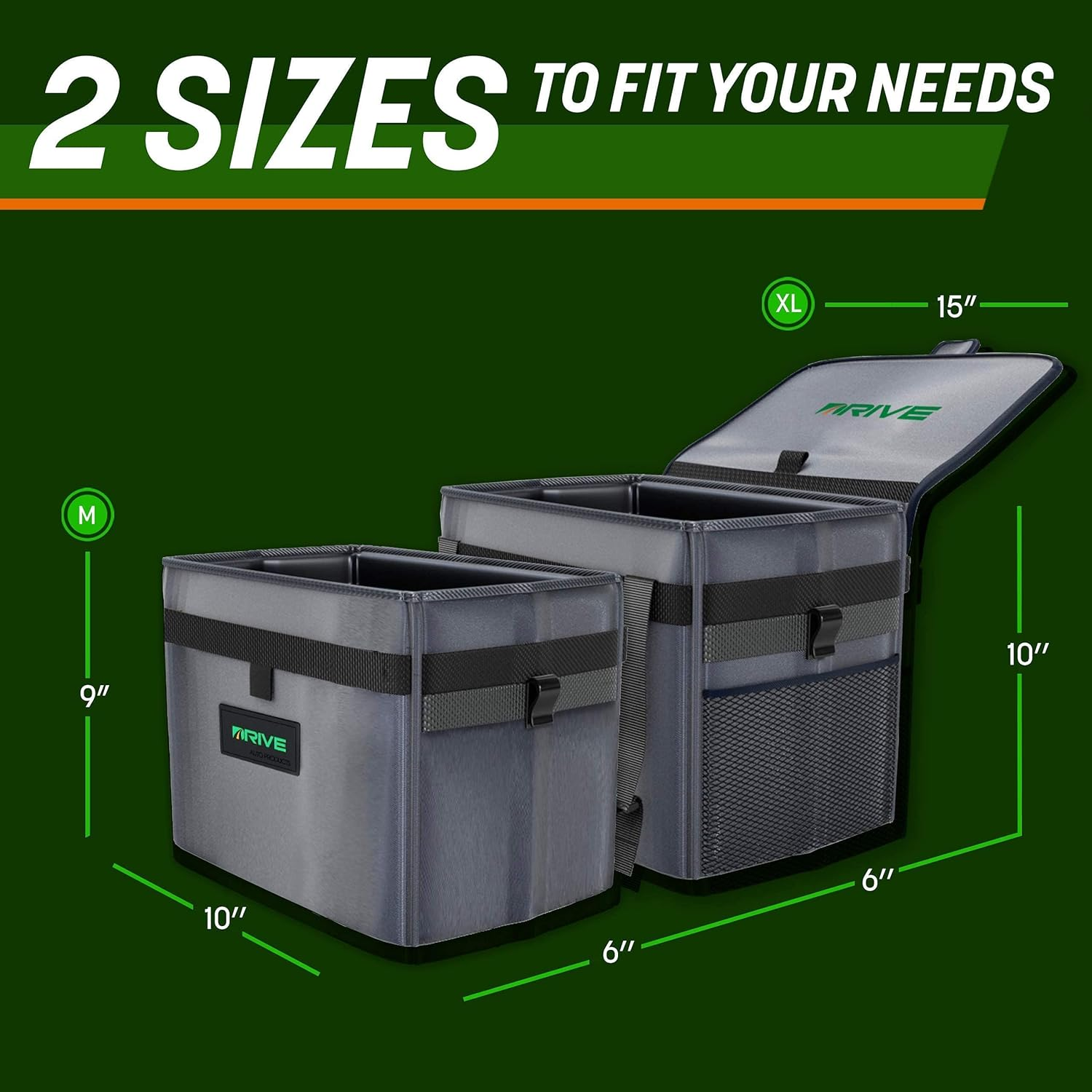 Drive Auto Car Trash Can - Leakproof, Hanging Garbage Bin with 20 Trash Bags and Pink Adjustable Strap - Truck & Car Accessories for Men and Women - Grey with No Lid image number 4