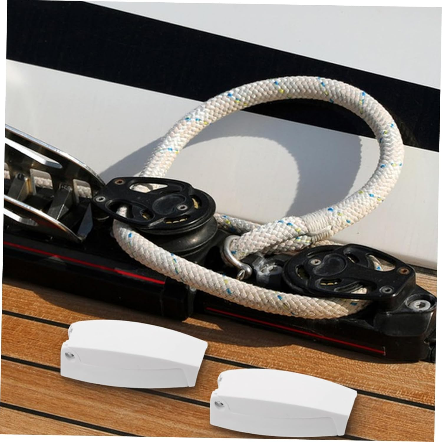 2Pcs White Rv Door Retainer Clips Foldable Space-Saving Camper Door Holder with Precision Locking for Trailer Motorhome Marinegrade image number 6