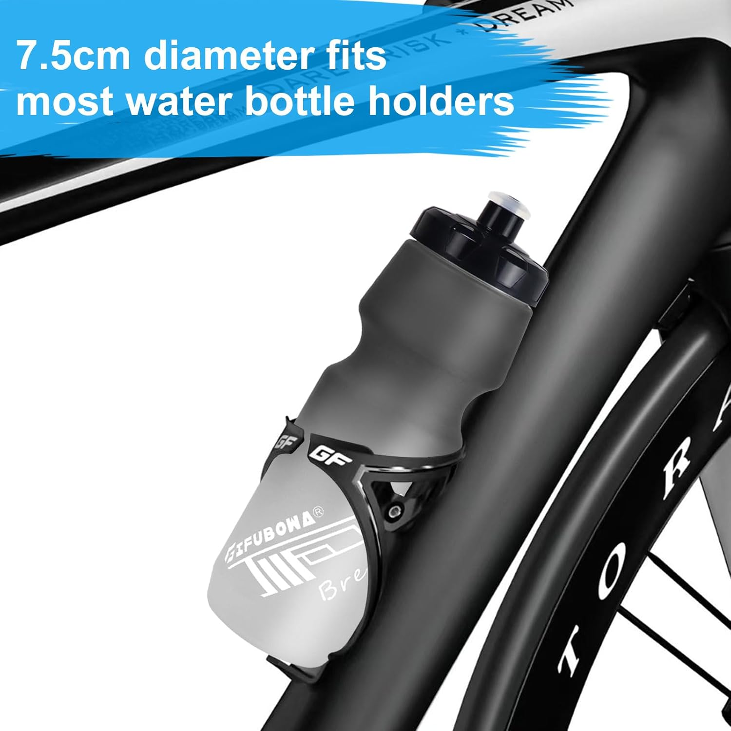 Bike Water Bottles 24Oz Lightweight Mountain Cycling Squeeze Sports Drink Cup 2 Pack image number 6