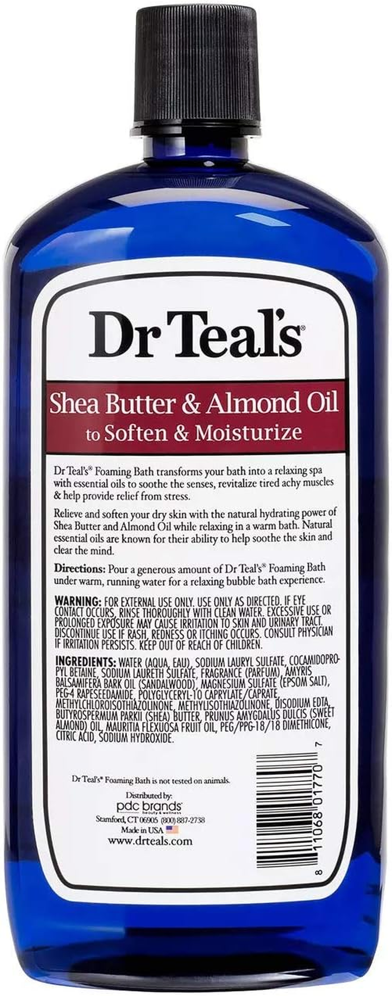 Dr Teal'S Foaming Bath Combo Pack (68 Fl Oz Total), Moisturizing Shea Butter & Almond Oil, and Nourishing Coconut Oil image number 3