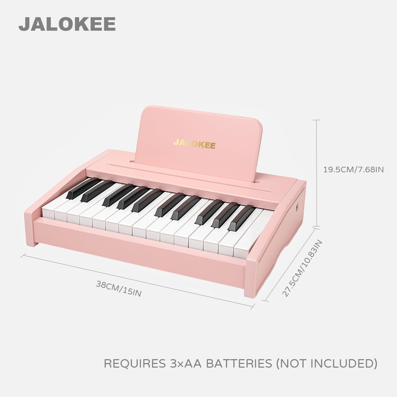 Kids Piano Keyboard, Digital Piano for Kids, Music Educational Instrument Toy, Wood Toy for Girls and Boys (Pink, 25 Keys) image number 6