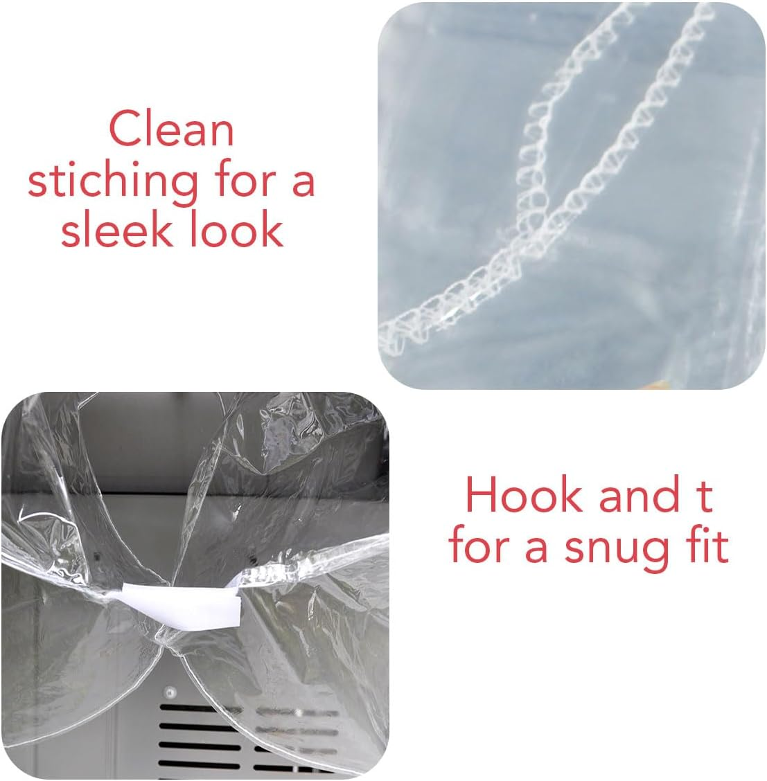 LAMINET Crystal Clear Heavy-Duty Waterproof Plastic Outdoor Furniture Cover - 60" Gas Grill Cover - 3 Season Protection - Keep Rain, Snow & Debris Off! Premium Protection at Economy Price! image number 1