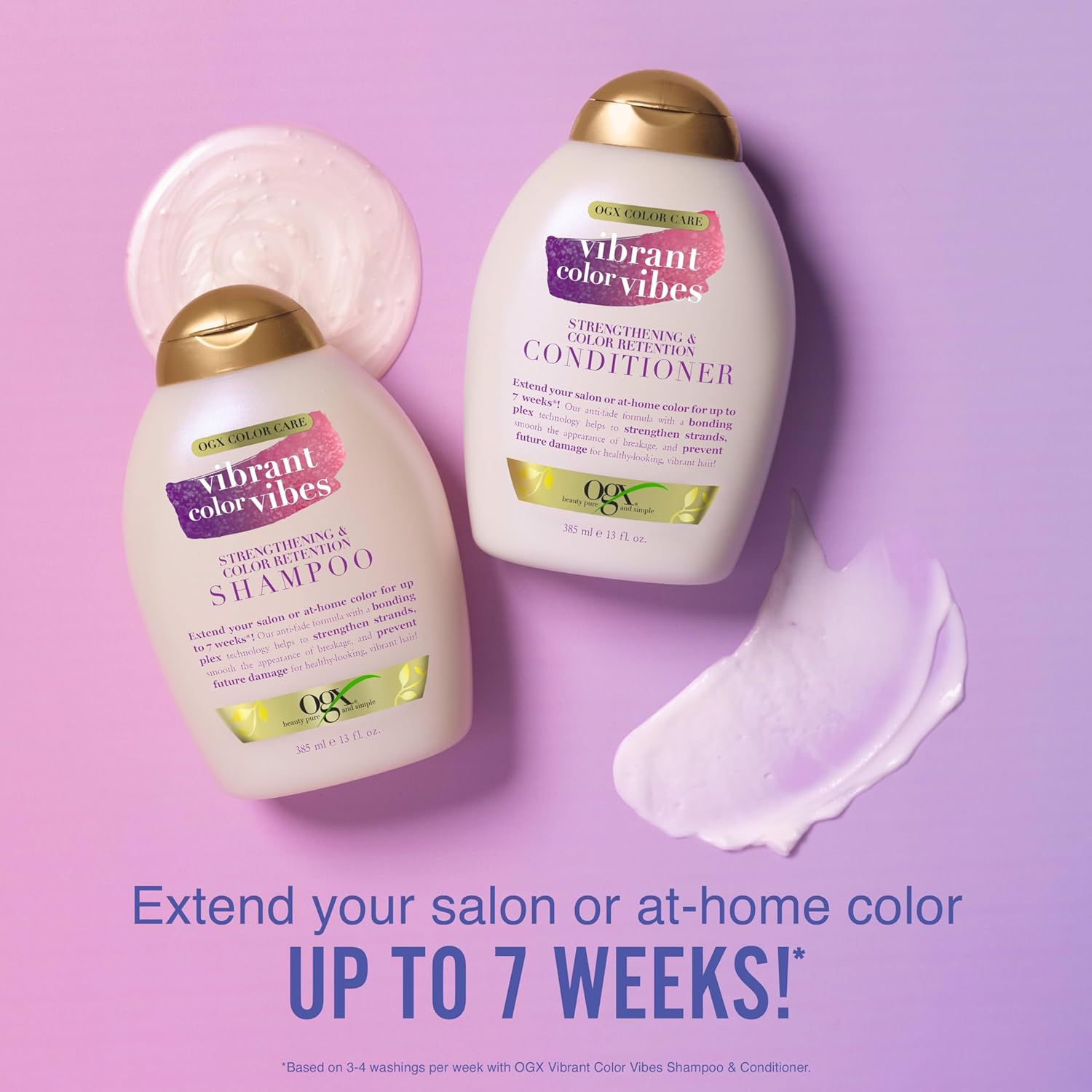 Ogx Color Care Strengthening & Color Retention Conditioner for Color Treated Hair 385Ml (Pack of 2) image number 4