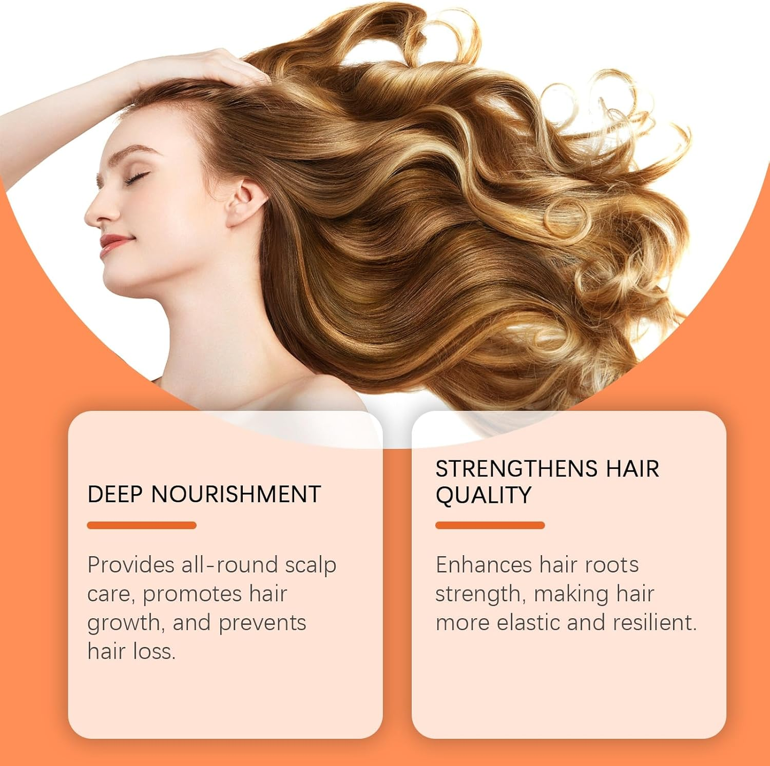 Turmeric Infused Hair Shampoo, Deep Nourishing Scalp & Hair Care Shampoo, Strengthens Hairs Strands & Enhances Hairs Elasticity, Improves Haired Texture & Glossy, Softens Haired Reduces Frizzy (1PCS)