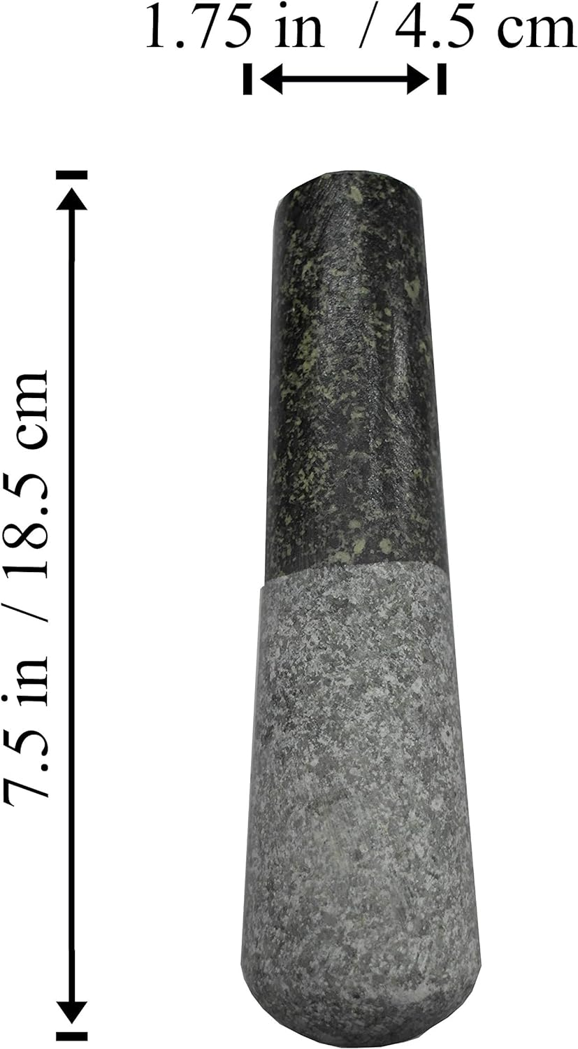 Mini Size 7.5 in Replacement Pestle Only Asian Stlye Spice Cooking Kitchen Granite Rock Grinder Small
