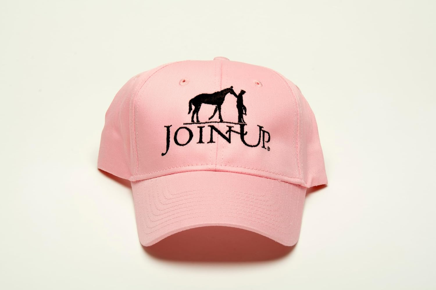 Monty Roberts Pink Official Join-Up&reg; Logo Baseball Cap - One Size Fits Most, Cotton, HAT, Clothing, Shoes & Jewelry, Unisex-Adults Adjustable