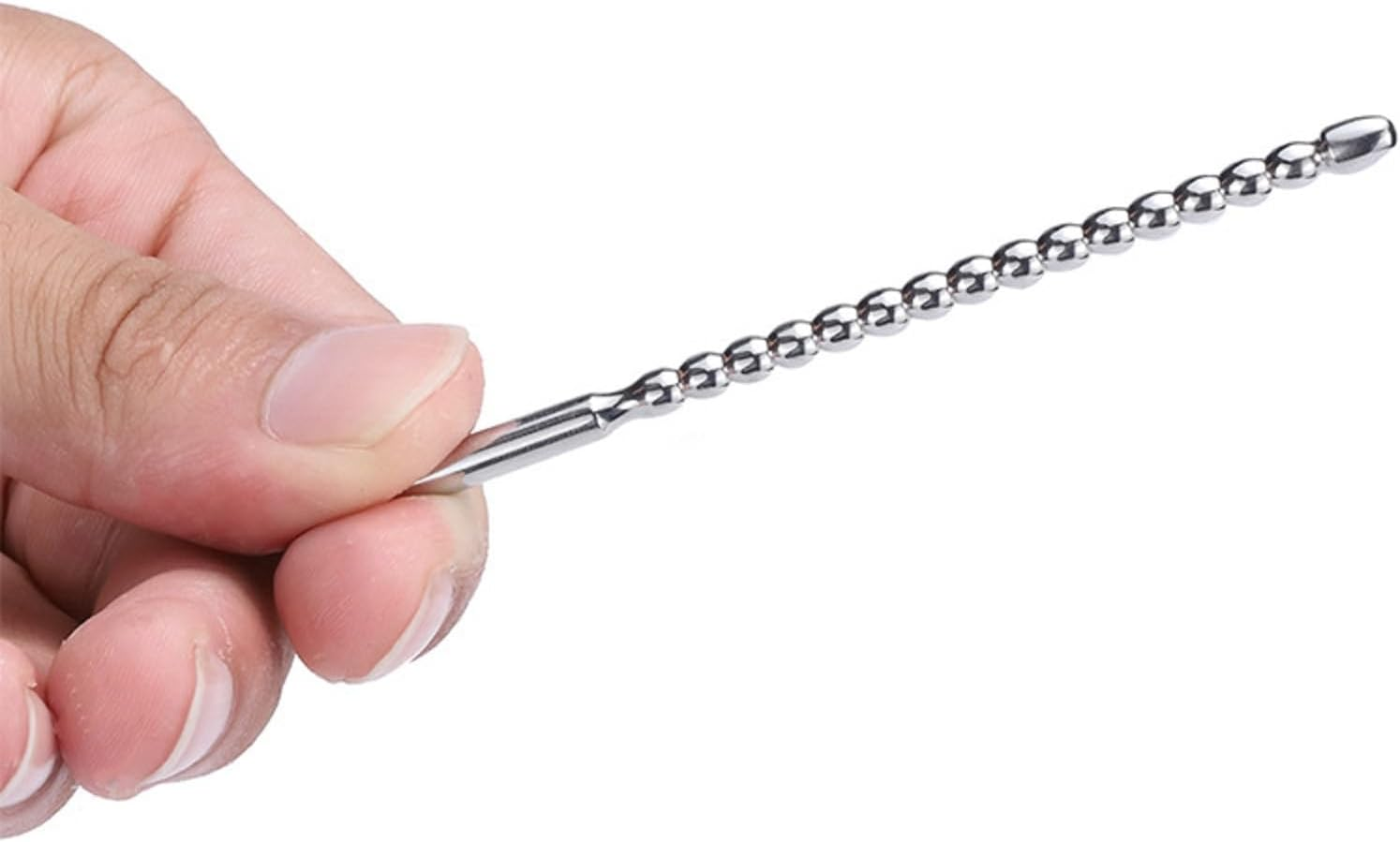 Stainless Steel Beads Urethral Sounds Penis Plug Ring Urethra Masturbation Rod 4 Pcs Set Sounding Stimulation Kit for Beginner Metal Dilator Sex Toy image number 3