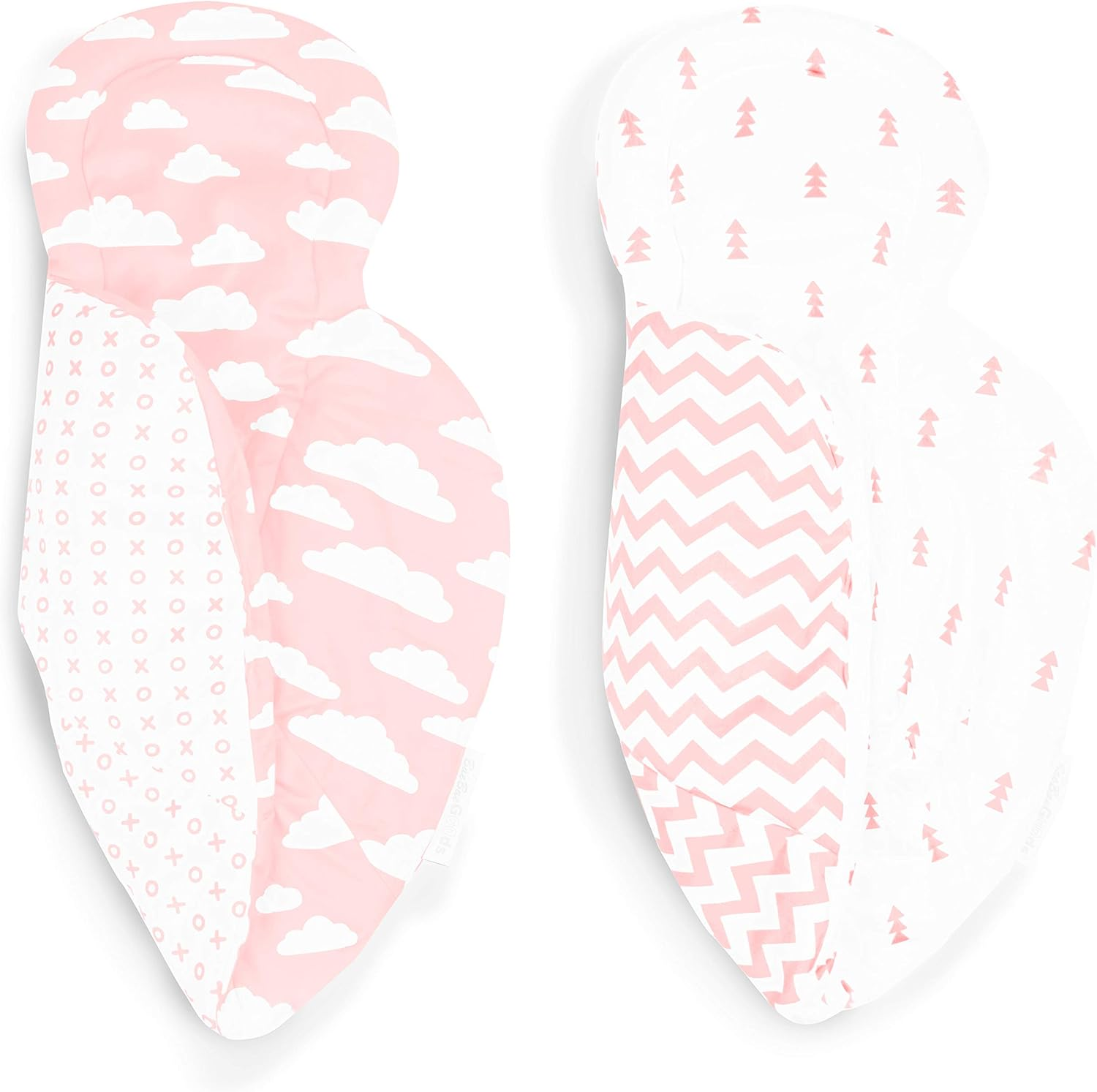 Infant Insert Compatible with 4Moms Mamaroo & Rockaroo &ndash; Car Seat Insert 2 Pack &ndash; Reversible Infant Car Seat Insert &ndash; Soft Plush Minky Car Seat Head Support Insert image number 5