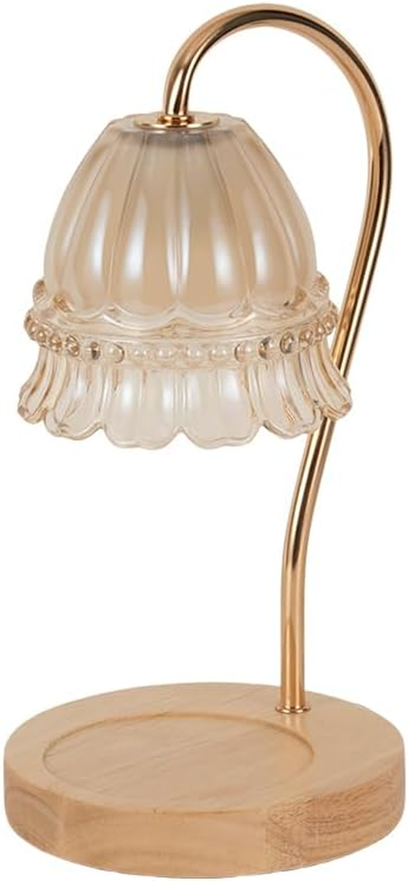 Candle Warmer Lamp with Timer，Vintage Bedroom Home Decor Warmer，Brightness Adjustable for Jar Scented Wax Melts with 2 Bulbs image number 2