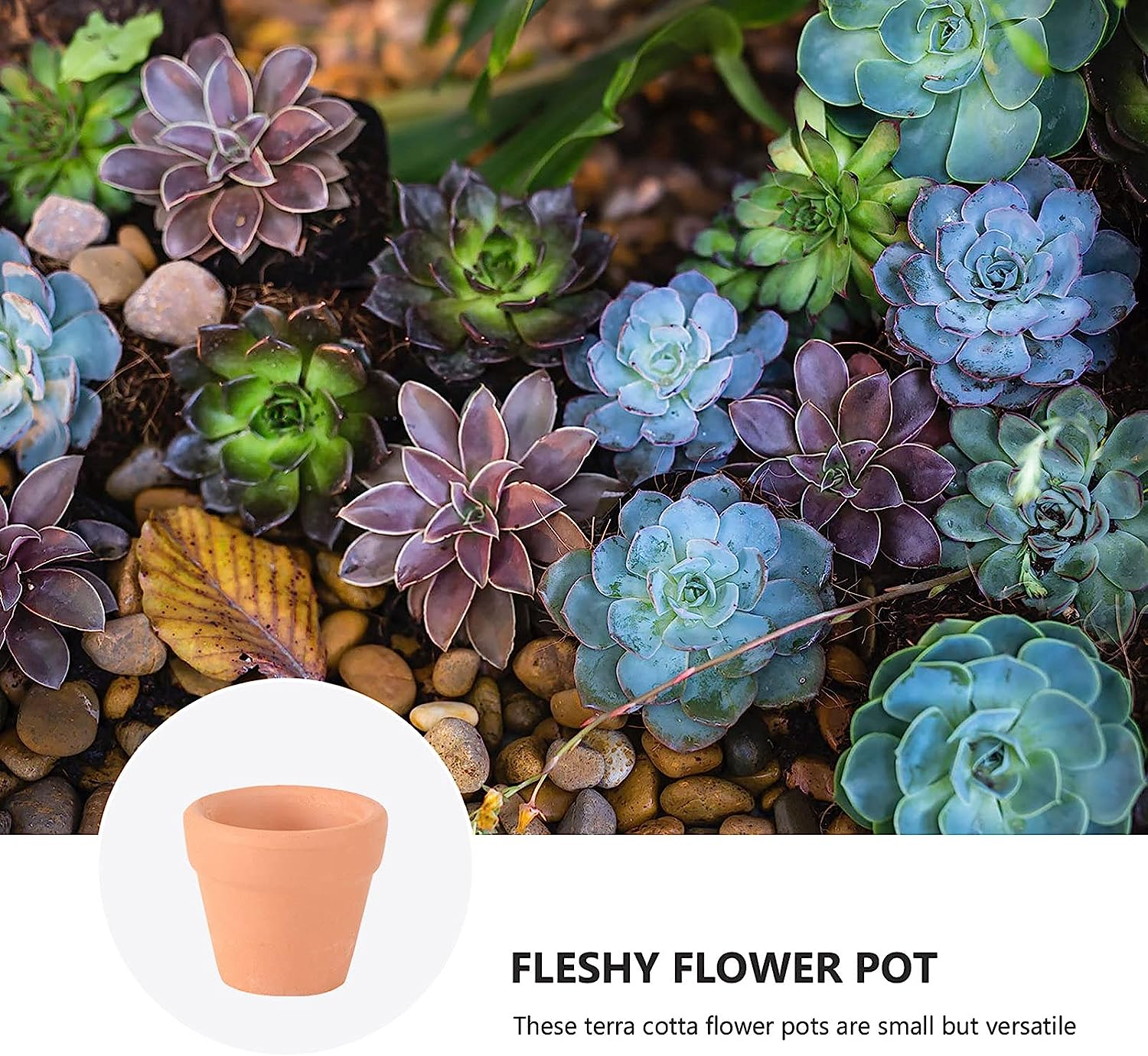 12PCS Mini Clay Pots, 1. 2 Terracotta Pot Clay Ceramic Pottery Planter, Cactus Flower Cotta Pots, Succulents Nursery Pots, with Drainage Hole, for Indoor/Outdoor Plants, Crafts image number 6