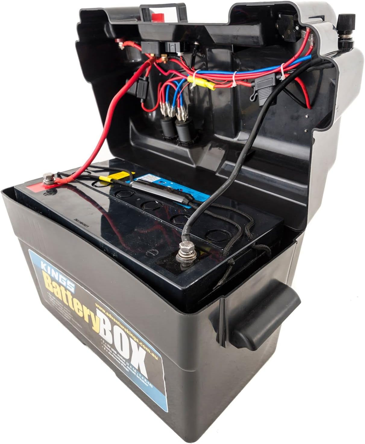 Adventure Kings Battery Box 12V + 1.8M 12V Fridge Cable Anderson-Style Plug image number 3