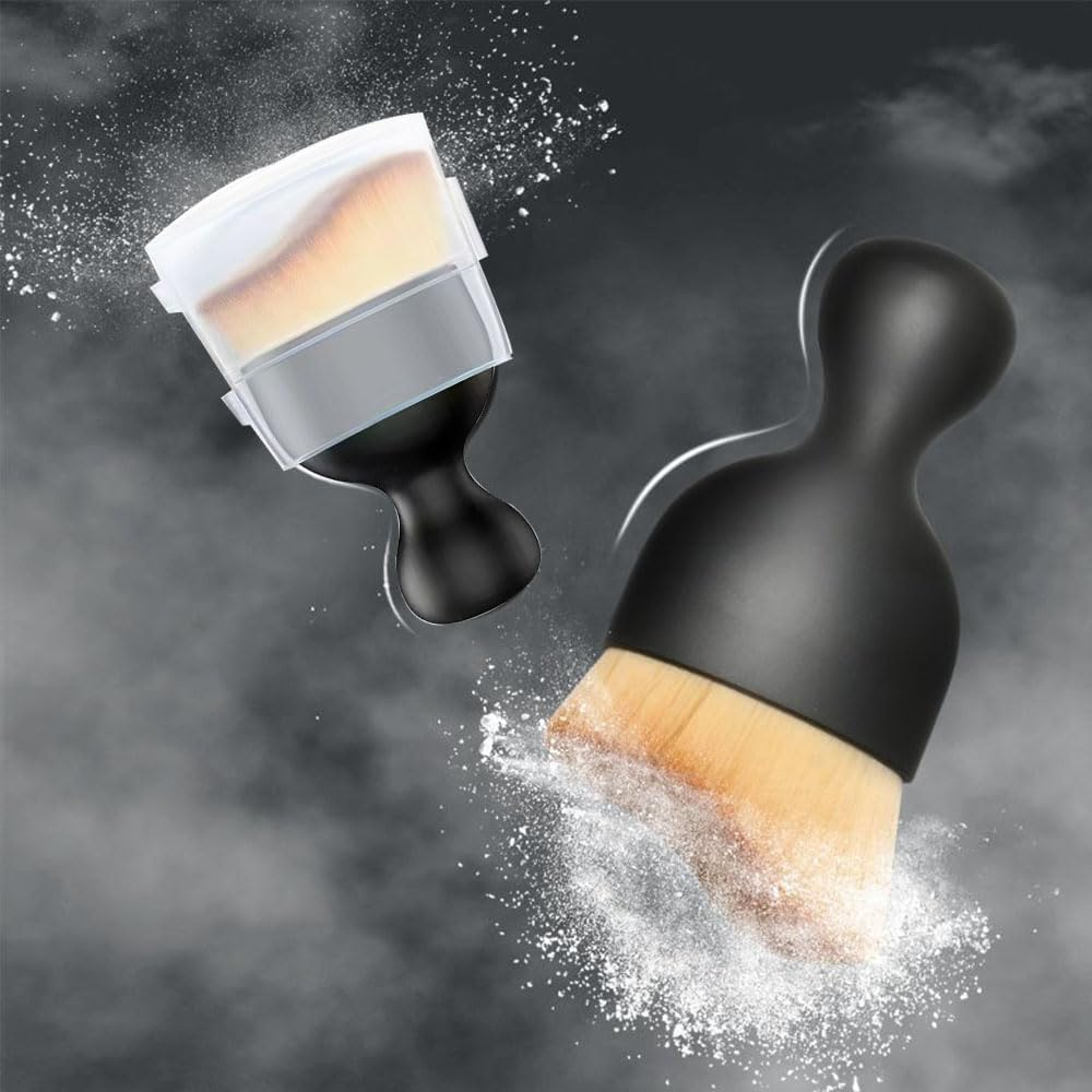 Car Brush,3 Pcs Car Interior Cleaning Tool Brush with Cover,Car Detailing Brushes Interior Duster,Auto Interior Soft Bristles Cleaning Car Detailing Brush Dusting Tools image number 1