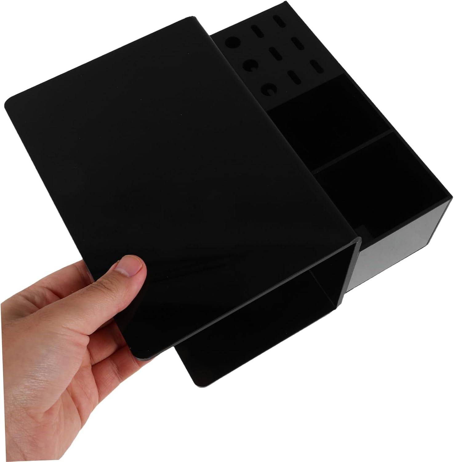 STAHAD Detachable Lash Pillow Shelf Organizer with Neck Cushion Portable Black Eyelash Extension Stand for Lash Tech Supplies Compact and Stable Salon Tool for Mobile image number 5