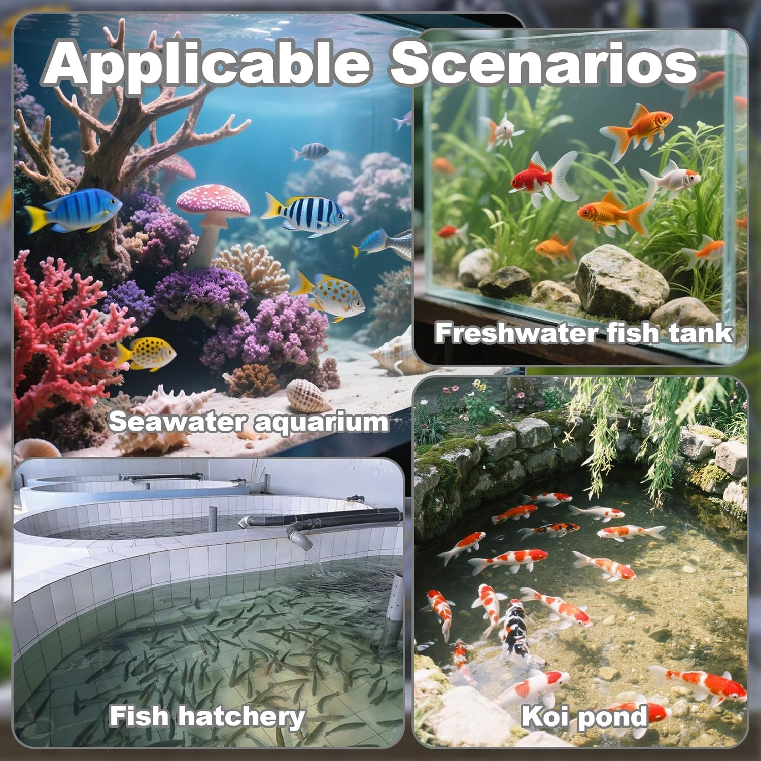 Aquarium Bio Balls - 100Pcs Black Bulk Sump Filter Media with Sponge Biological Filtration Media for Koi Pond,Fish Tank,Canister,Air Pump image number 4