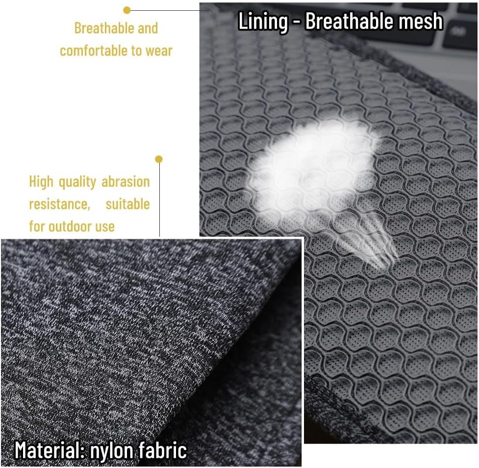 3 Pockets Running Belt for Men Women, Reflective Running Phone Holder Adjustable Fanny Pack,Runners Pouch Waist Pouch for Phone, Keys,Running Essentials (B-Fluorescent Green) - A-Grey image number 2