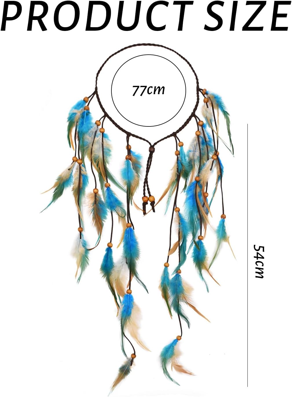 1 Piece Feather Headband, Braided Headband, Retro Personality Headband, Boho Hair Accessories, Women'S Hair Accessories image number 1