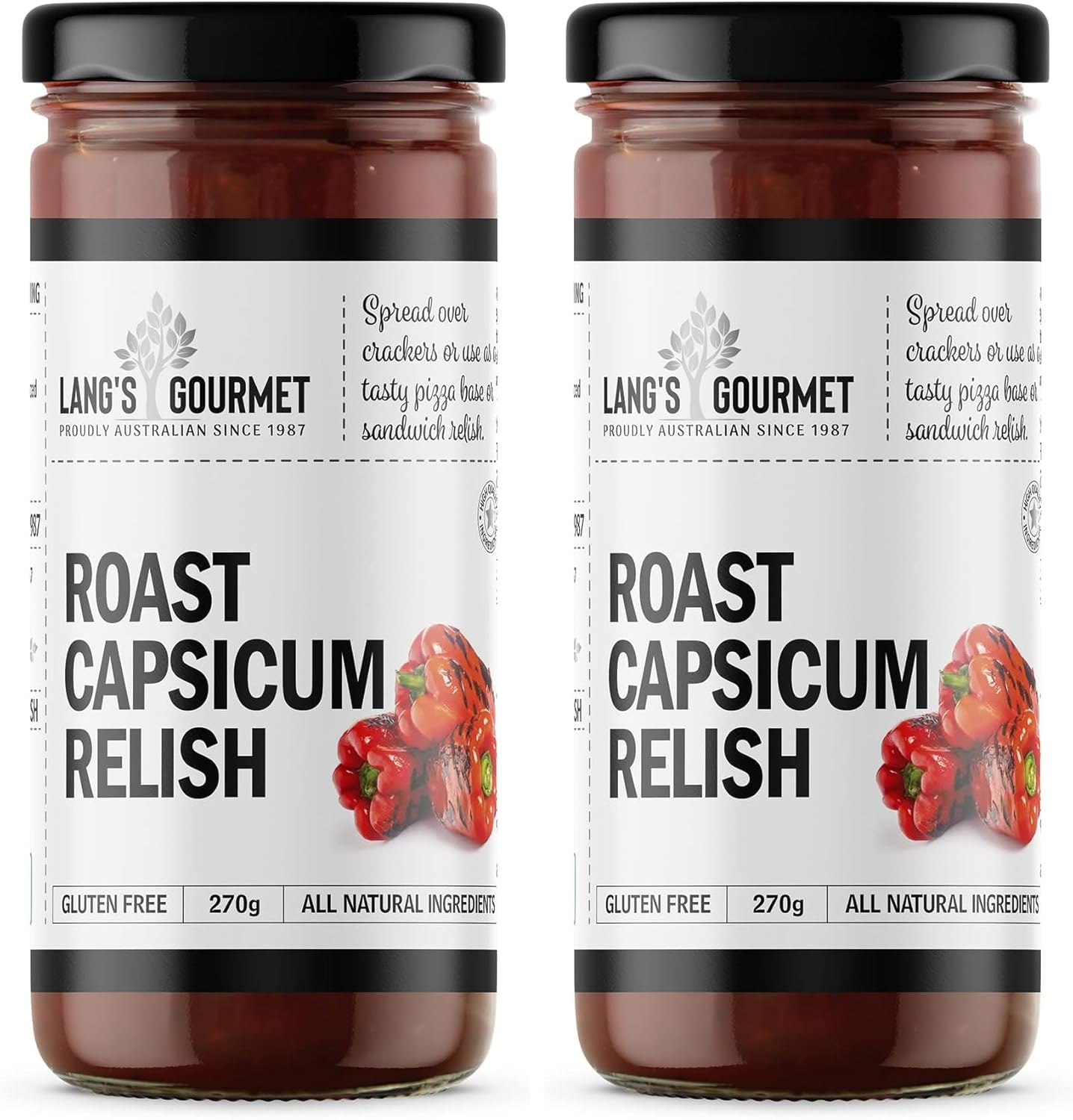 Langs Gourmet Roast Capsicum Relish 270 G