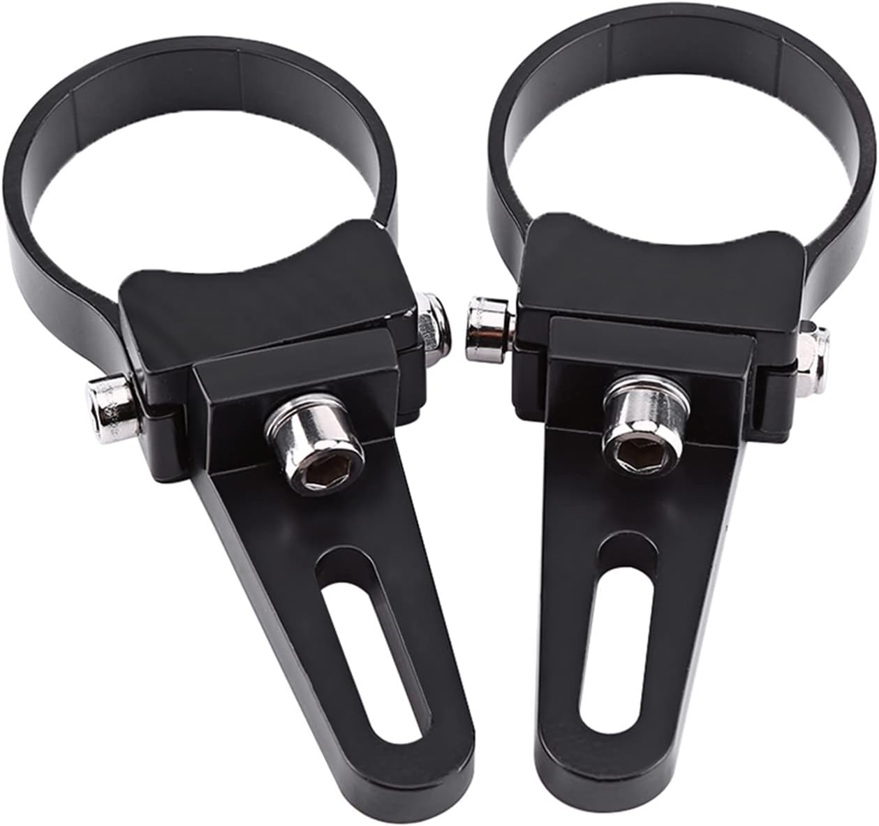 LED Light Bar Mounting Brackets, 360-Degree Rotatable Aluminum Clamps, 1.5-Inch Black Tube Holder with Sponge Pads for Cars, Trucks, SUV, Off-Road Vehicles image number 2