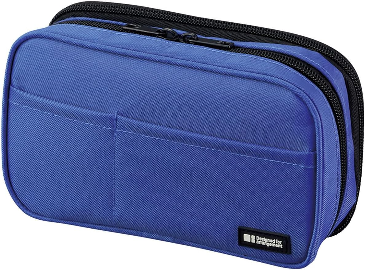 LIHIT LAB Large Capacity Double Zipper Pencil Case for School Office College, Big Capacity 6 Compartments Pencil Bag Holder Adults Teen Boys Girls, Travel Cosmetics Storage, Yellow Green (A7555-6)