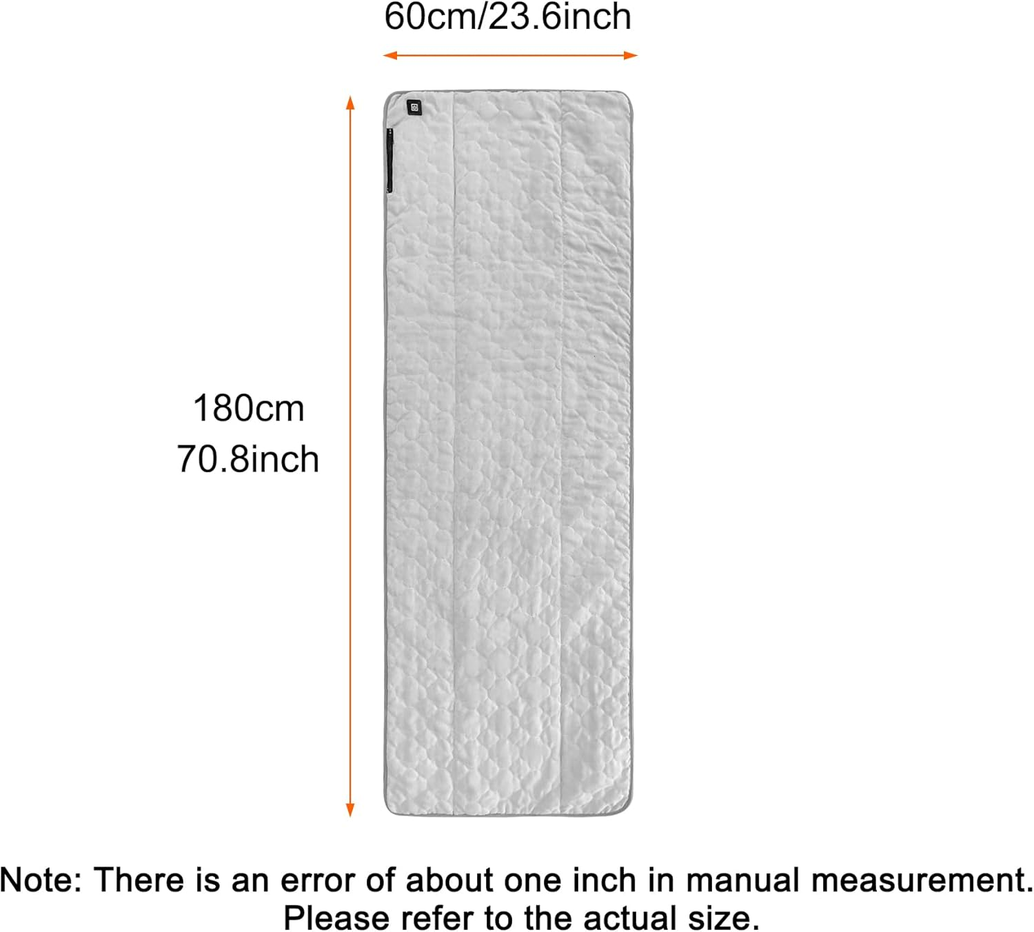 Heated Sleeping Bag Pad Liner,Suede Sleeping Camping Bag Insert,Usb Heated Pad Great for Camping,Sofa,Office（Power Bank Is Not Included） image number 6