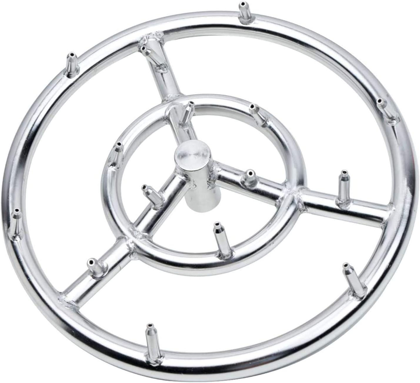 GASPRO 12Inch round Fire Pit Burner Ring, Jet Burner Ring for Natural Gas or Propane Fire Pit, 304 Series Stainless Steel, High Flame&hellip; image number 1