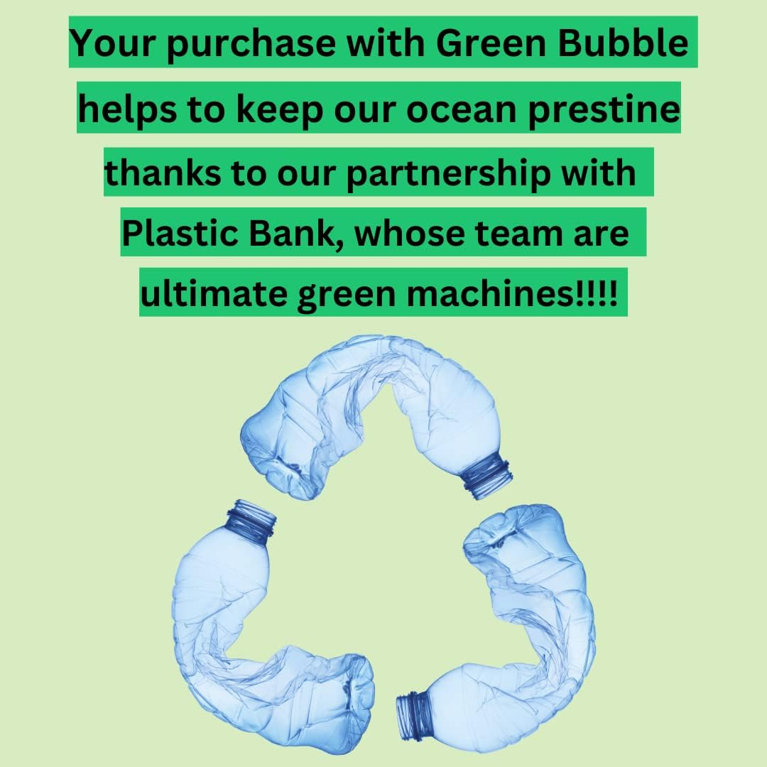 Green Bubble Single Hand Soap Kit, 1 Glass Soap Dispenser, 3 Foaming Hand Soap Refill, Makes 1 Liter of Soap, ((Makes 3X 350Ml Bottles of Soap) (1 Foaming Dispenser + 3 Hand Soap Tablets) image number 2