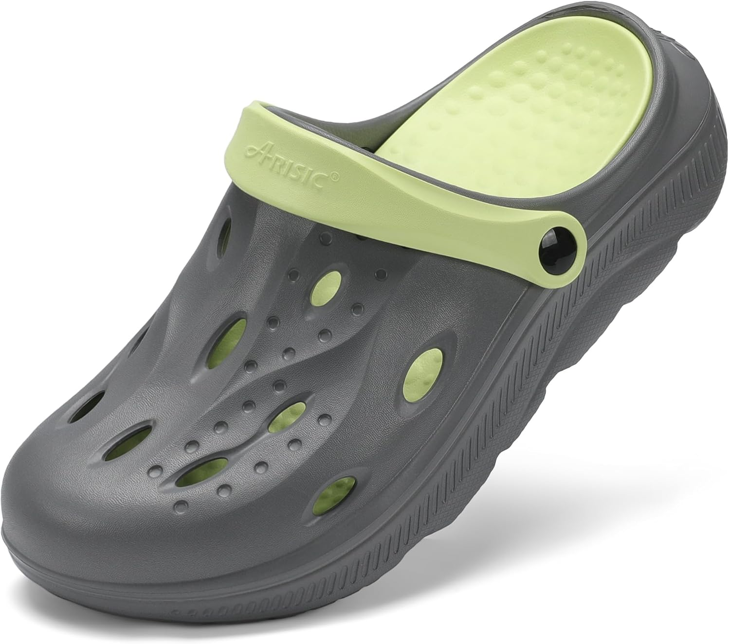 SCICNCN Womens & Mens Arch Support Clogs Slip-On Garden Shoes Cushion Plantar Fasciitis Sandals Non-Slip Beach Slippers with Removable Insoles Outdoor Indoor