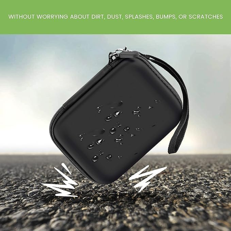 Hard Case Digital Camera Protective Case, Portable Camera Storage Bag for Travel, Small Digital Camera Carrying Organizer Pouch, Travel Compact Camera Drive Hard Case Storage Bag for Lens Cable (1) image number 1