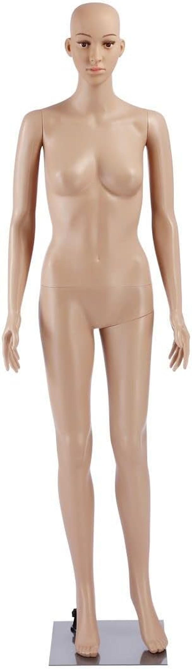 Female Mannequin Full Body Manikin Torso Display Stand Dress Form 175CM Adjustable Detachable Skin Tone