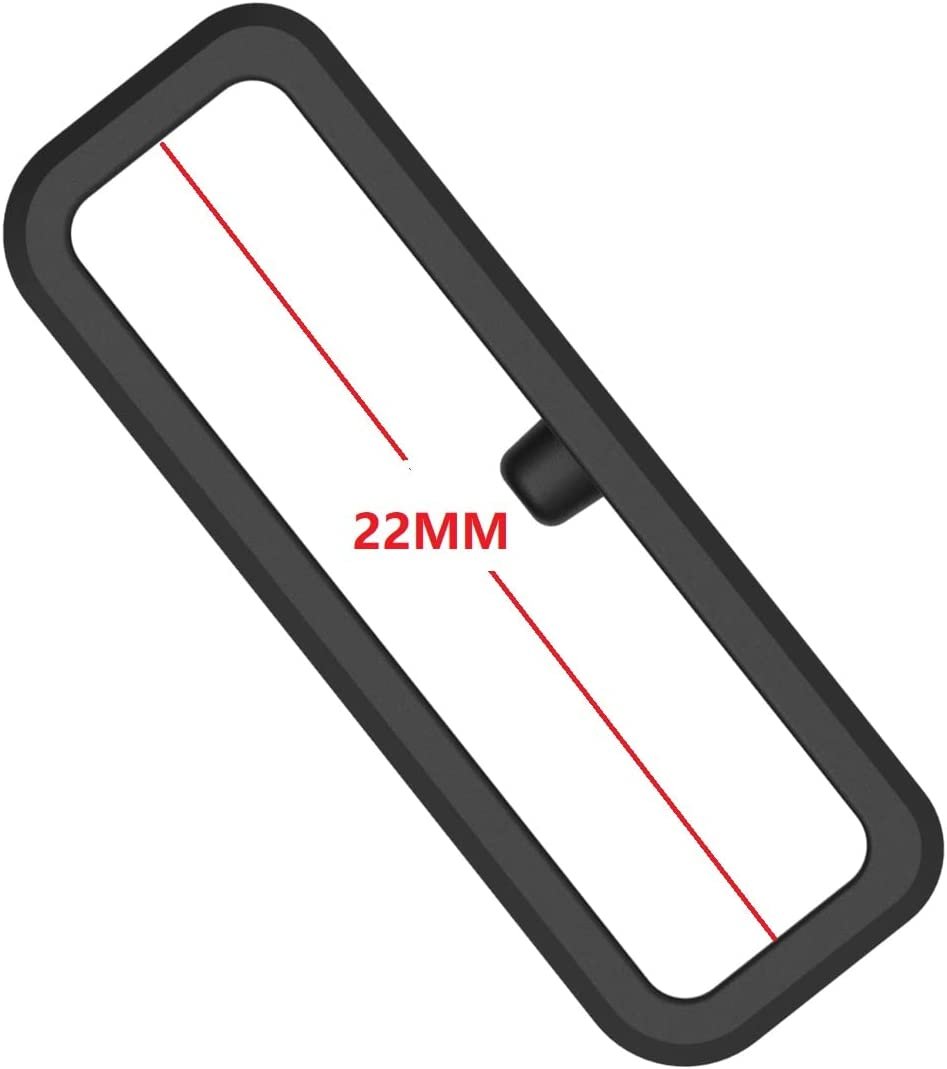 Replacement Fastener Rings Compatible for Garmin Forerunner 220 235 230 35 745 620 630 735XT Bands Connector Keepers Secure Holders Loop for Approach S20 S60 S10 S5 S6/Vivoavtive 4/Instinct Smartwatch - 6-Blackred image number 4