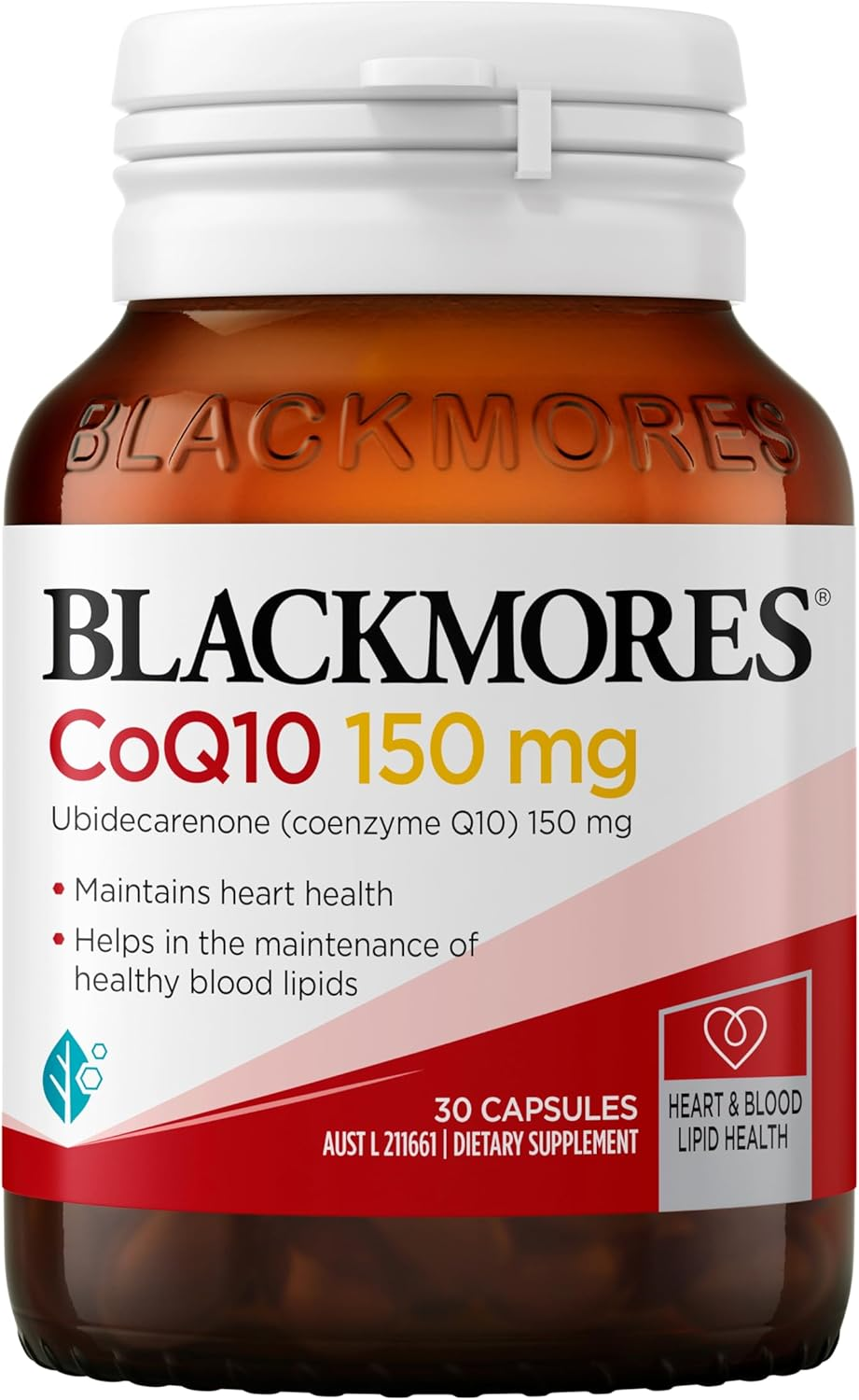 Blackmores Coq10 150Mg | Antioxidant | Maintains Heart Health & Healthy Blood Lipids | 30 Capsules image number 6