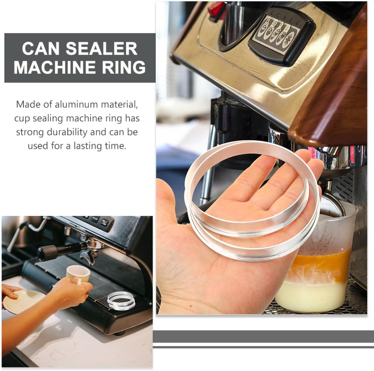 BATHVEVE Automatic Aluminum Cup Sealer Ring for Electric Cup Sealing Machine Milk Tea and Coffee Shop Accessory Easy to Install and Remove Precise for Firm Seal Suitable for Home Use image number 4