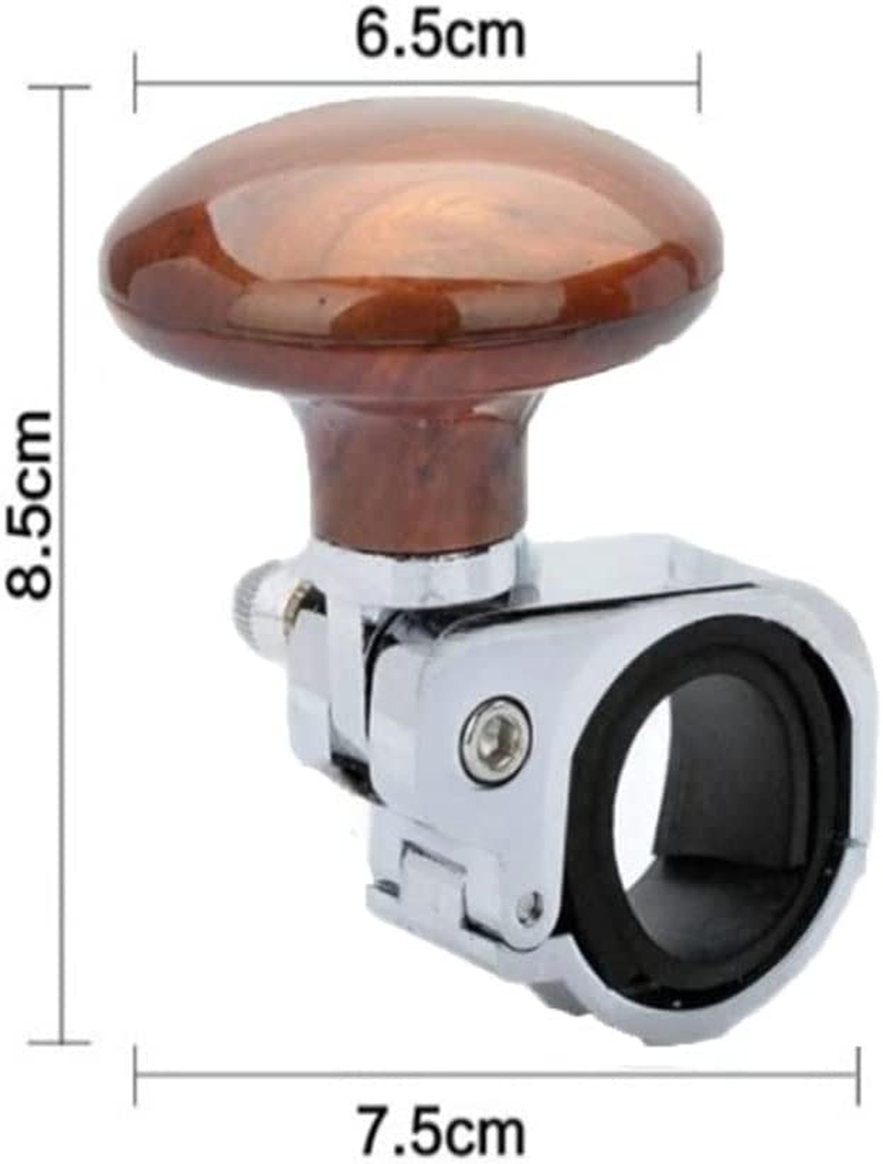 Steering Wheel Knob, Steering Wheel Spinner Knob,Brown Universal Fit Vehicle Steering Wheel Spinner,Universal Fit for All Cars,Tractors,Trucks, Boats image number 2