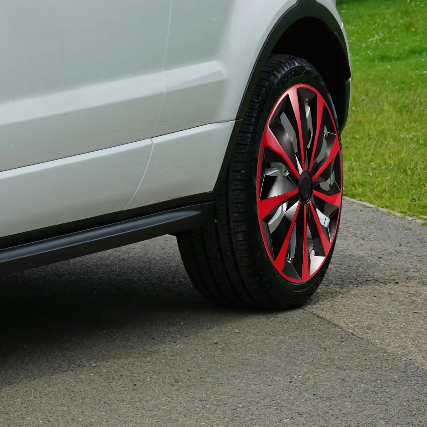 SOLUSTRE Hub Cap Car Wheel Tire Cover Replacement Automotive Hub Caps for Wheel Rim Cover Use Car Accessories Exterior image number 4