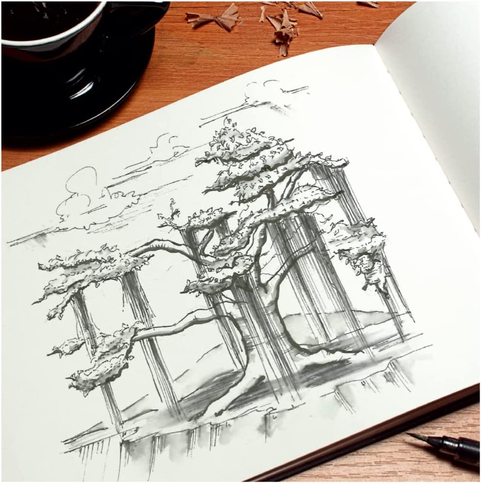 Rhodia Touch Collection Plain Hard Cover Pen and Inkwash Book image number 4