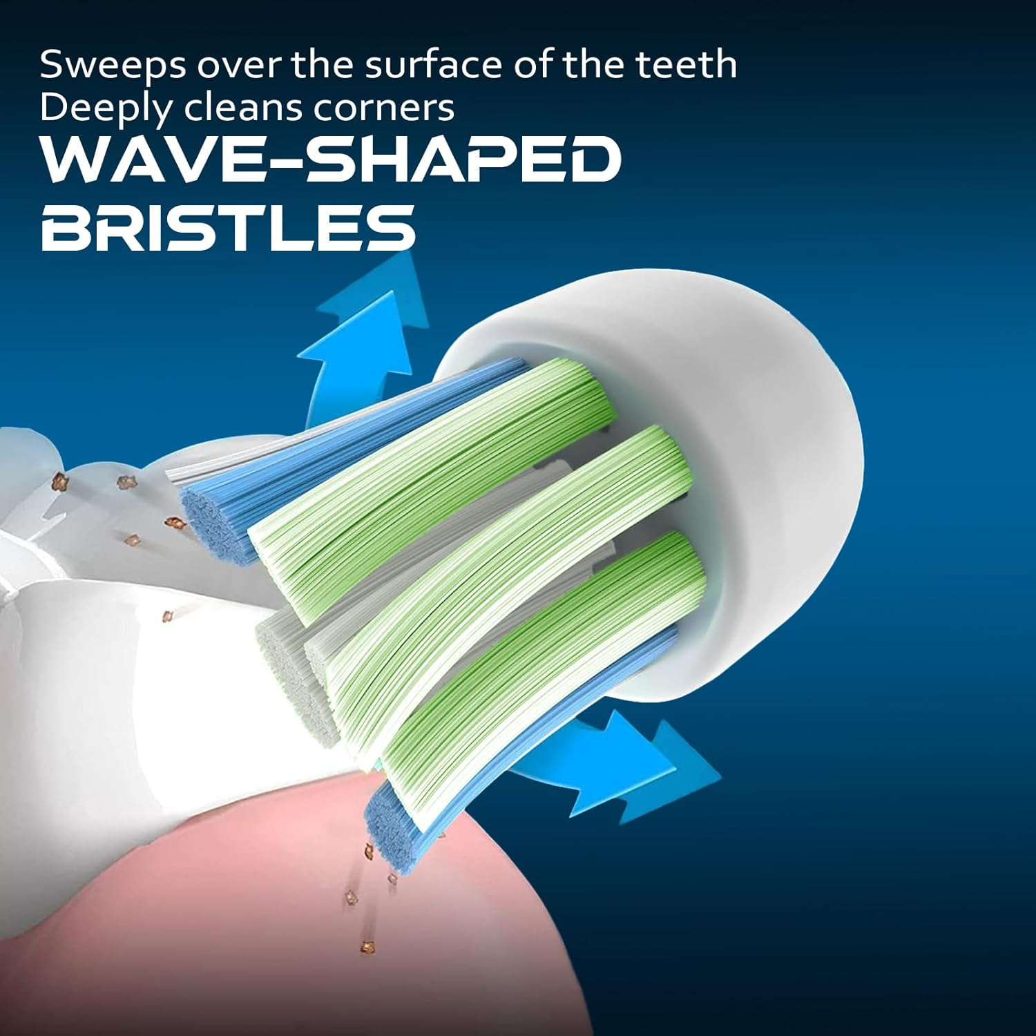 Replacement Toothbrush Heads Compatible with Philips Sonicare, Fit Protective Diamond Plaque Defence Toothbrush Heads, High-Density Bristles for Interdental Care Plaque Defence with Toothbrush Cover - 10 Pack image number 5