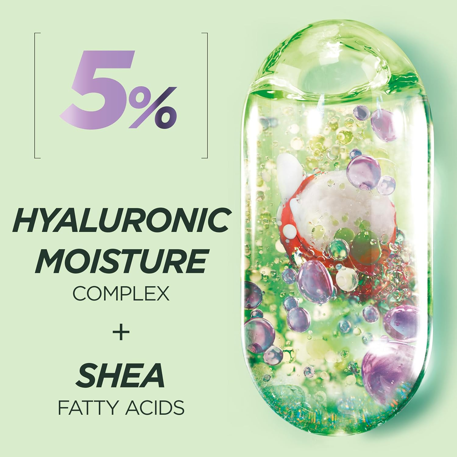 Garnier Fructis Curls Method Sulfate-Free Shampoo, for Wavy, Curly & Coily Hair, Gently Cleanses & Defines Curls, Enriched with Hyaluronic Acid & Shea Butter, No Silicones, 200Ml