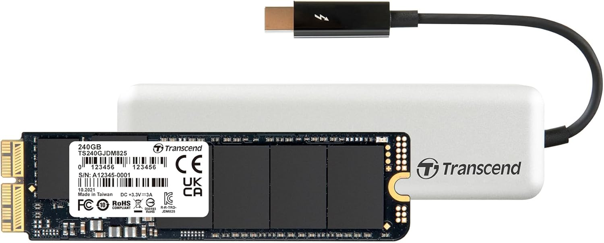Jetdrive 825 Pcie SSD 240GB with Enclosure [SSD Upgrade Kits for Mac], TS240GJDM825 image number 4