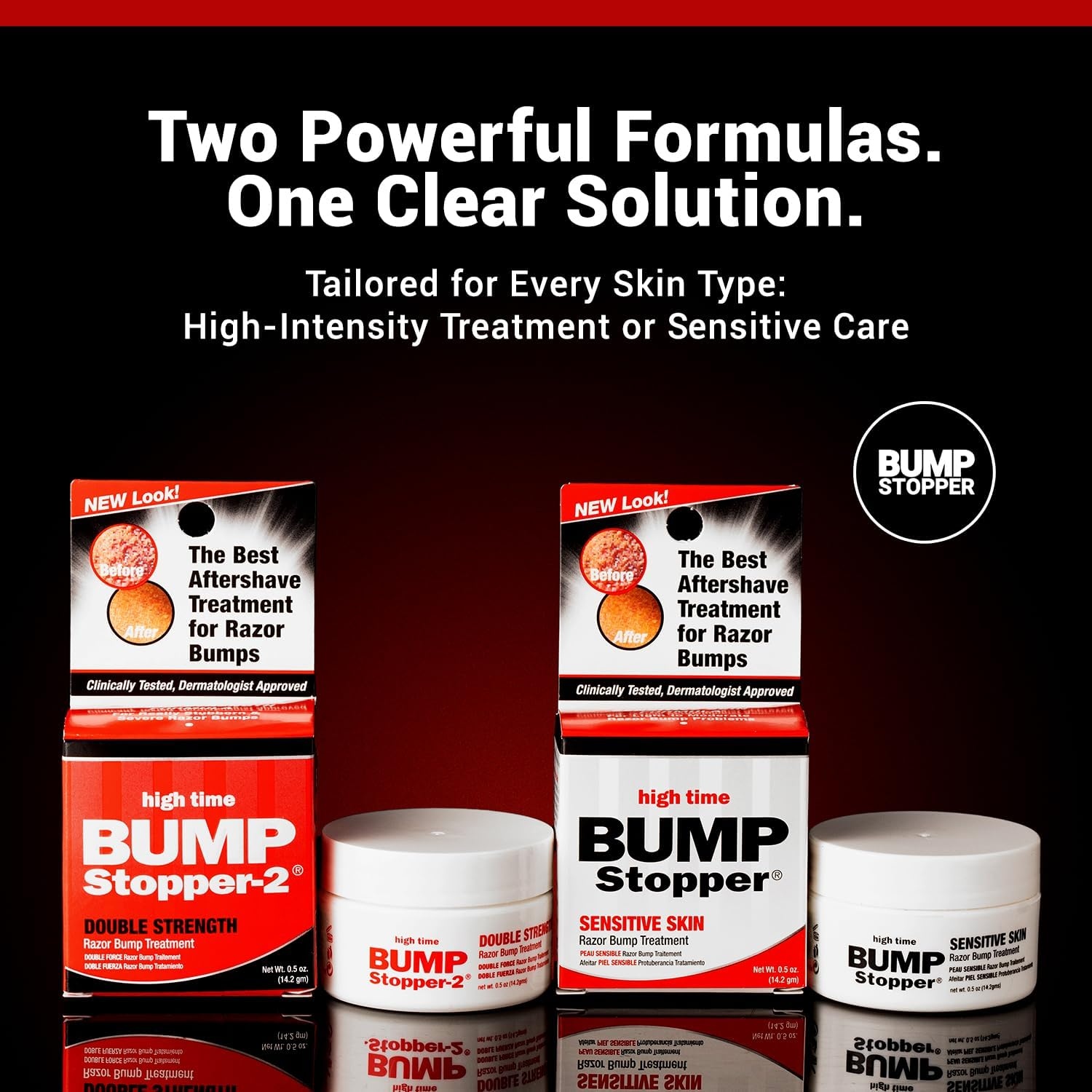 High Time Bump Stopper-2 Double Strength Razor Bump Treatment, 0.5 Oz (Pack of 5) image number 5