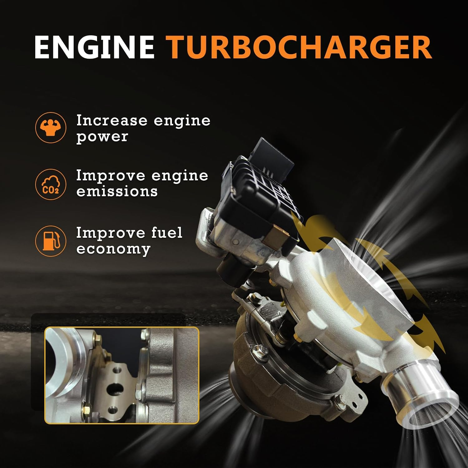 GTB1749VK Complete Turbo Turbocharger Compatible with Land Rover Defender 90/110/130 TD4 2.2L 2012 image number 6