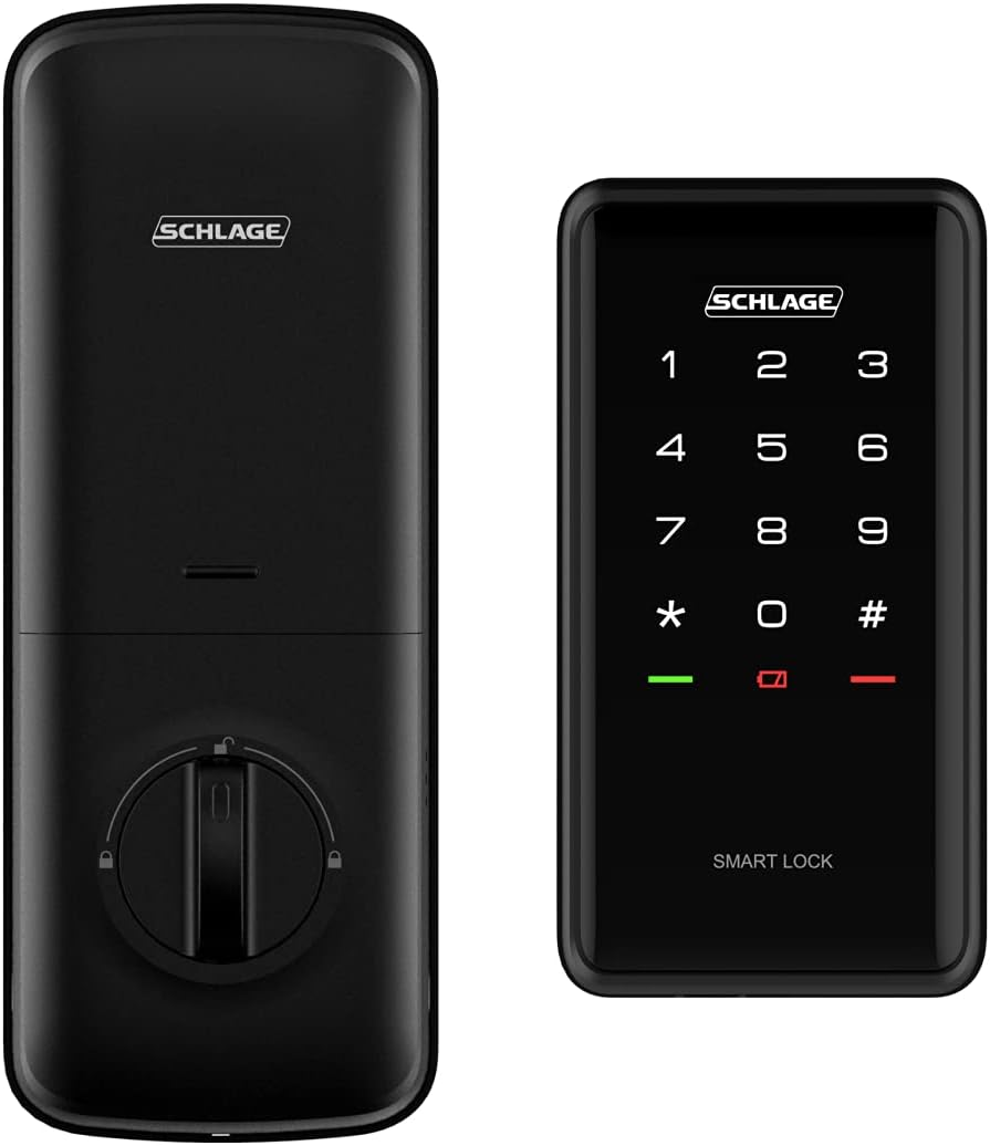 Schlage Ease S1 Keyless Smart Deadbolt Black image number 1