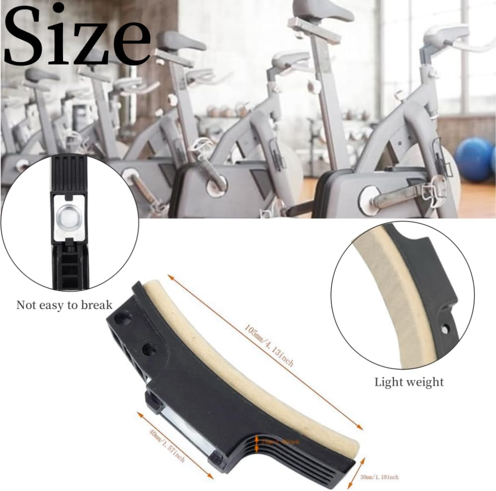 Professional Exercise Bike Felt Brake Pads,Fitness Bike Part,Spinning Bike Brake Pads,Exercise Bike Brake Pads Wool Felt Resistance Drag Pad for Household Dynamic Bicycles,Replacement Part image number 5