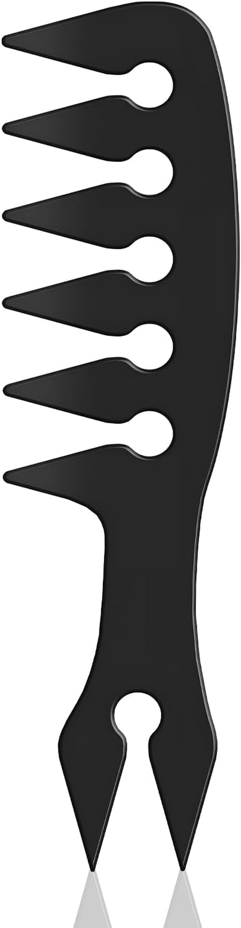 Wide Tooth Combs,Texture Comb for Hair Styling Men Women Barber Black image number 5